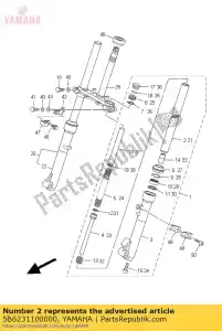 yamaha 5B6231100000 chambre à air comp.1 - La partie au fond