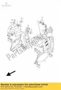 suzuki 4713041F10 copertina, lato - Il fondo