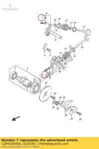 suzuki 1284209J00 parafuso, anúncio de taco - Lado inferior