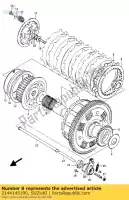 2144145100, Suzuki, plaat, koppeling dr suzuki gs gsx 750 850 1985 1986, Nieuw