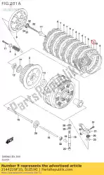 Here you can order the plate,clutch dr from Suzuki, with part number 2144229F10: