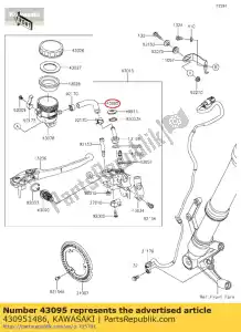 kawasaki 430951486 01 tubo-freno - Il fondo