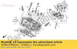 Aqui você pode pedir o parafuso, cilindro, em Honda , com o número da peça 90081MZ8H01: