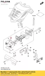 suzuki 3591341G00 empaquetadura - Lado inferior