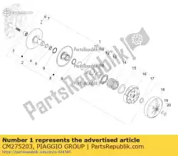 Aquí puede pedir riemenscheibe de Piaggio Group , con el número de pieza CM275203: