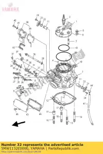 yamaha 5MW1132E0000 polia 1 - Lado inferior