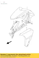 Tutaj możesz zamówić os? Ona, front fen od Suzuki , z numerem części 5312123H00YBD: