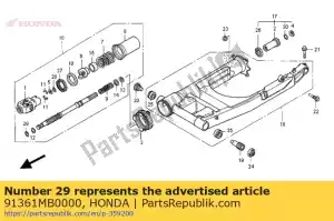 honda 91361MB0000 oring, 19x1,9 - La partie au fond