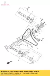 Ici, vous pouvez commander le pignon, chaîne à came auprès de Yamaha , avec le numéro de pièce 2MBE21770000: