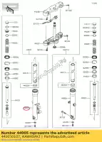 440050107, Kawasaki, tubo esquerdo externo garfo vn900cff kawasaki  vn vulcan 900 2015 2016 2017 2018 2019 2020 2021, Novo