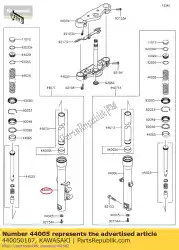 Here you can order the pipe-left fork outer vn900cff from Kawasaki, with part number 440050107: