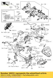 Here you can order the harness,main from Kawasaki, with part number 260311448: