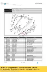 Tutaj możesz zamówić spojler lewy od Piaggio Group , z numerem części 62306900F2: