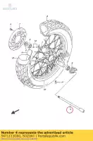 5471113G00, Suzuki, Assale anteriore suzuki rv 125 200 2003 2004 2005 2006 2007 2008 2009 2010 2015 2016, Nuovo