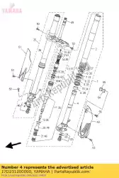 Here you can order the inner tube comp. 2 from Yamaha, with part number 17D231200000: