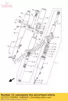 1D7231730000, Yamaha, spindel, taps toelopend yamaha xv 1900 2006 2007 2008 2009 2011 2012 2013, Nieuw