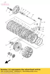 Tutaj możesz zamówić spr?? Yna, szef sprz? G? A od Yamaha , z numerem części 5NL163831000: