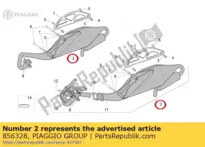 Piaggio Group 856328 silenciador - Lado inferior