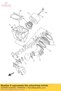 yamaha 929900310000 washer, spring - Bottom side