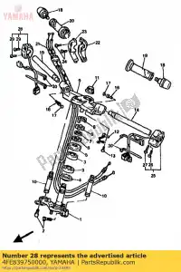 Yamaha 4FE839750000 interrupteur, poignée 2 - La partie au fond