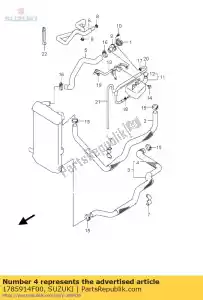 suzuki 1785914F00 protector,heat - Bottom side