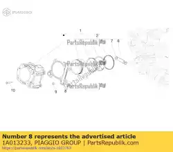 Here you can order the guarnizione carter - cilindro from Piaggio Group, with part number 1A013233: