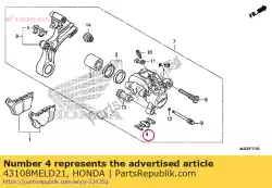 Aqui você pode pedir o primavera, almofada em Honda , com o número da peça 43108MELD21: