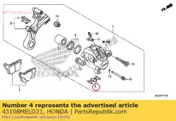 Ici, vous pouvez commander le ressort, coussin auprès de Honda , avec le numéro de pièce 43108MELD21: