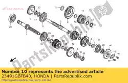 Aqui você pode pedir o engrenagem, quinta do eixo principal (24t) em Honda , com o número da peça 23491GBFB40: