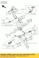 230070040, Kawasaki, comp. lente, lampada di segnalazione kawasaki z  j kle versys b c zx10r ninja d zx6r p a s m l zr7s zr750 h z750s kle500 zx 6r abs z1000 z750 750 650 1000 600 500 , Nuovo