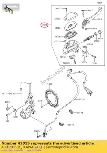 Kawasaki 430150601 cilindro-conjunto-mestre, fr - Lado inferior