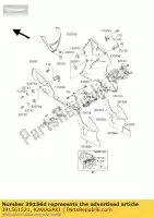 391561521, Kawasaki, pad, lwr motorkap, rechts, omhoog kawasaki ZX ninja r rr 750 7, Nieuw