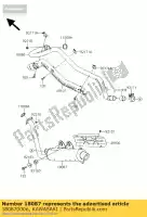 180870006, Kawasaki, muffler ksv700-a1 kawasaki kfx 700 2004 2005 2006 2007 2008 2009 2011, New