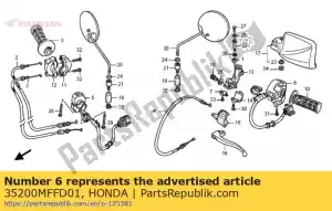 honda 35200MFFD01 schakelaar, winker - Onderkant