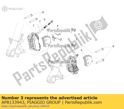 Aprilia AP8133943, Klocki hamulcowe, OEM: Aprilia AP8133943