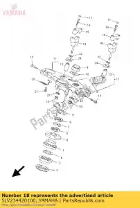 yamaha 5LV234420100 support, poignée inférieure - La partie au fond