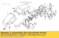 80101MM9000ZA, Honda, fende, rr * nh-193p * honda xl transalp v xl600 600 , Novo