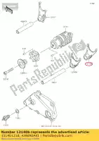 131401218, Kawasaki, vorkverschuiving, laag en 4e kawasaki klx  r e s t es f d g sf w klx250 klx250r klx300r tracker klx250s 250 300 125 , Nieuw