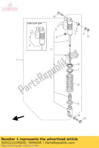 yamaha 5SH222104000 ammortizzatore, posteriore - Il fondo