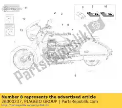 Ici, vous pouvez commander le boîte à outils auprès de Piaggio Group , avec le numéro de pièce 2B000237: