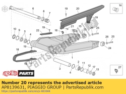 Aprilia AP8139631, Garde-chaîne, OEM: Aprilia AP8139631