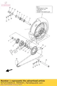 yamaha 5VY25338001X ruota fusa, posteriore - Il fondo