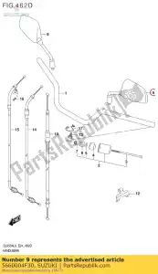 suzuki 5660004F30 mirror assy,rea - Bottom side