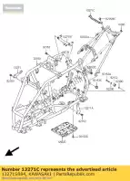 13271S084, Kawasaki, plate,battery ksf400-a3 kawasaki kfx 400 2004 2005 2006, New