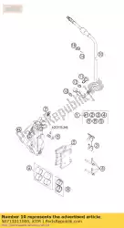 Aqui você pode pedir o mangueira de freio dianteira 880mm '99 em KTM , com o número da peça 58713011000: