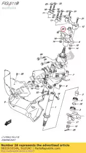 suzuki 083161014A nut - Bottom side