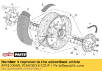 AP9100560, Piaggio Group, roda traseira 5,5x17 