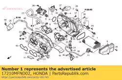 Here you can order the air filter from Honda, with part number 17210MFND02:
