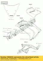 560541636, Kawasaki, marca, capota lateral, er-6f kawasaki er6f  f e er 6f abs 650 , Novo