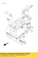 6112837E00, Suzuki, plate,swinginga suzuki rm  rmx rm125 rm250 dr z400sm 125 250 400 , New